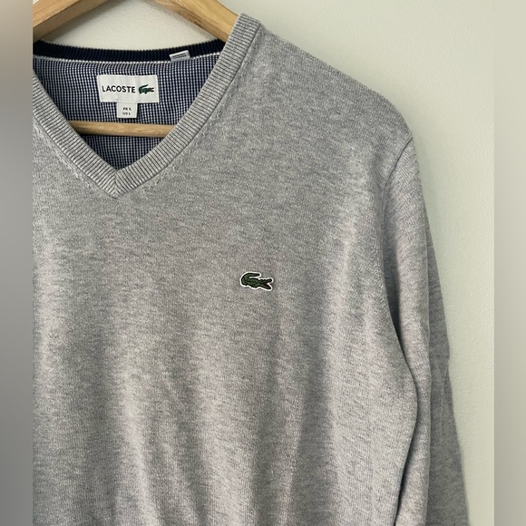 Lacoste V Neck Sweater - Picture 5 of 9